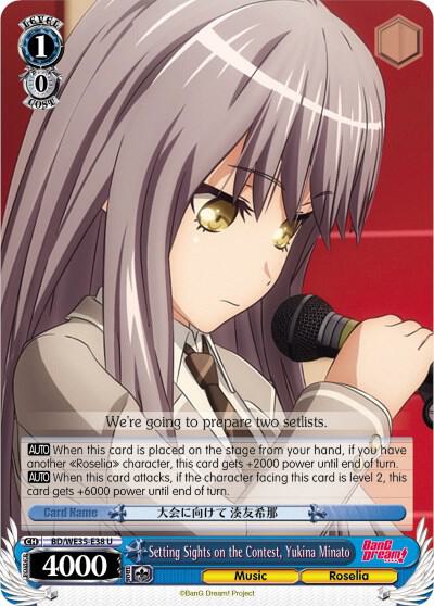 Setting Sights on the Contest, Yukina Minato (Parallel Foil) - [Poppin’Party x Roselia] | Gear Gaming Fayetteville