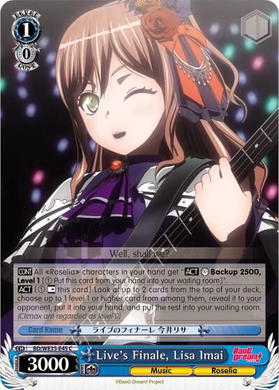 Live's Finale, Lisa Imai - [Poppin’Party x Roselia] | Gear Gaming Fayetteville