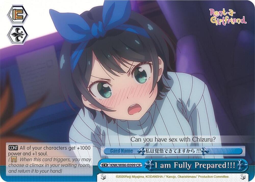 I am Fully Prepared!!! - [Rent-A-Girlfriend] | Gear Gaming Fayetteville