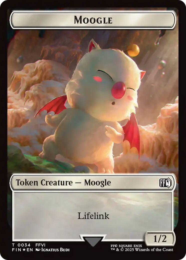 Moogle (0034) // Treasure (0036) Double-Sided Token (Surge Foil) [FINAL FANTASY Tokens] | Gear Gaming Fayetteville