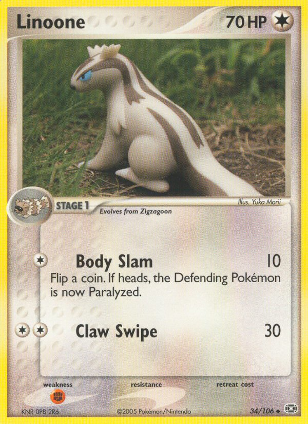 Linoone (34/106) [EX: Emerald] | Gear Gaming Fayetteville