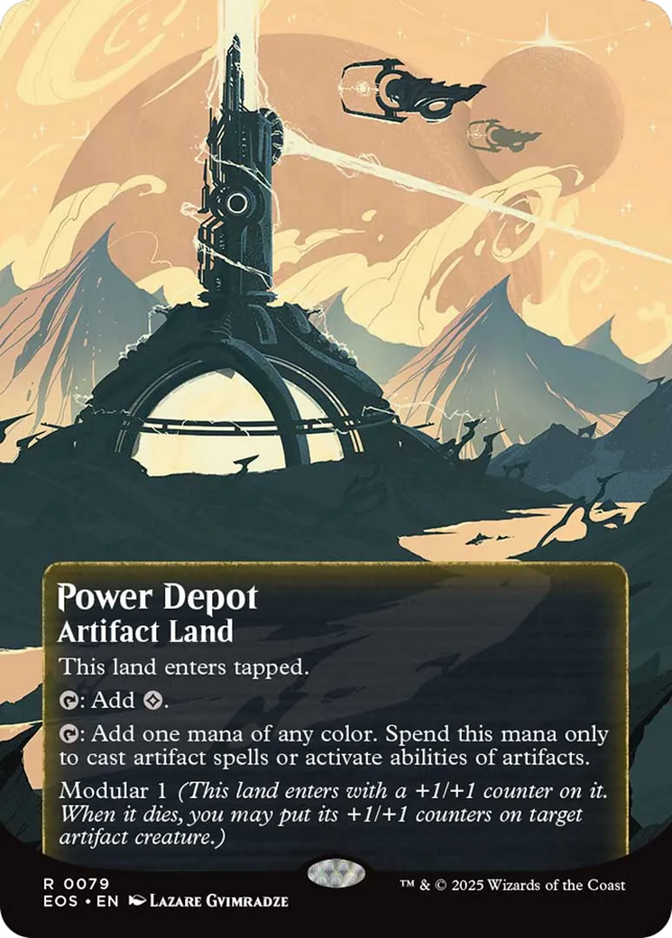 Power Depot (0079) (Borderless) [Edge of Eternities: Stellar Sights] | Gear Gaming Fayetteville
