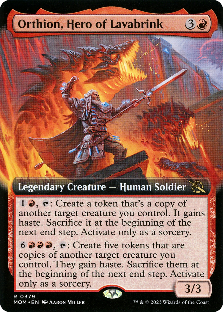 Orthion, Hero of Lavabrink (Extended Art) [March of the Machine] | Gear Gaming Fayetteville