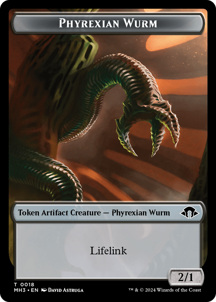 Phyrexian Wurm Token (0018) [Modern Horizons 3 Tokens] | Gear Gaming Fayetteville