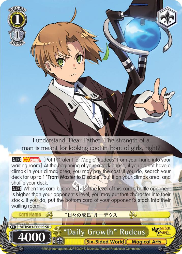 "Daily Growth" Rudeus (SR) - [Mushoku Tensei: Jobless Reincarnation] | Gear Gaming Fayetteville