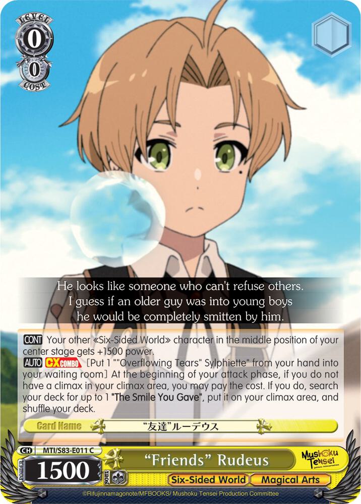 "Friends" Rudeus - [Mushoku Tensei: Jobless Reincarnation] | Gear Gaming Fayetteville