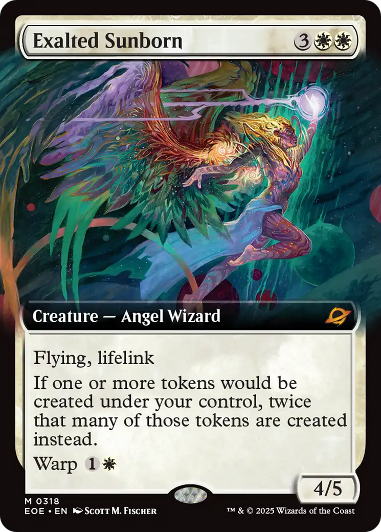 Exalted Sunborn (Extended Art) [Edge of Eternities] | Gear Gaming Fayetteville