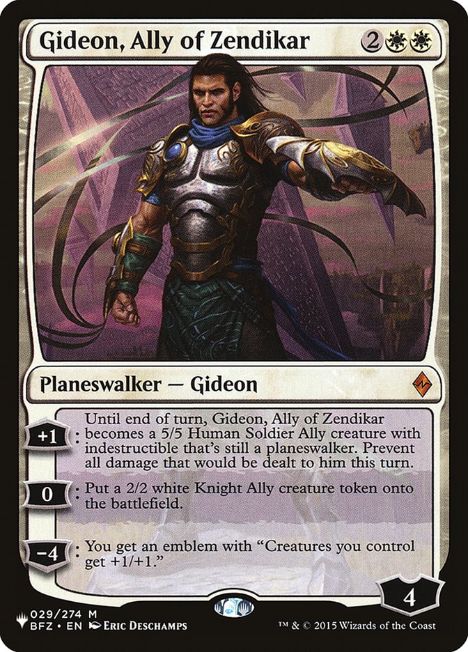 Gideon, Ally of Zendikar [The List] | Gear Gaming Fayetteville