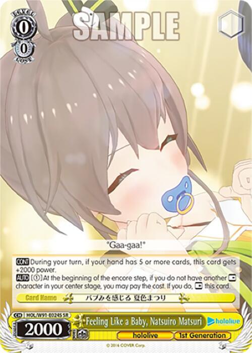 Feeling Like a Baby, Natsuiro Matsuri (SR) - [hololive production] | Gear Gaming Fayetteville