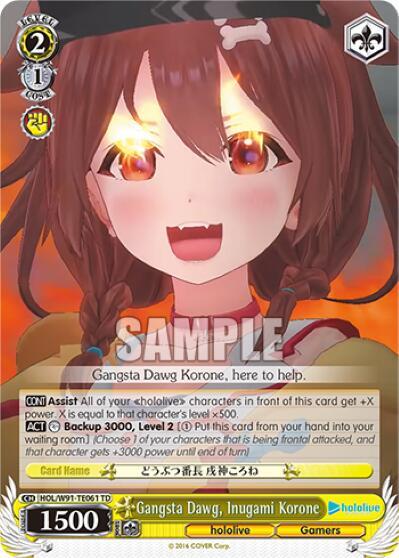 Gangsta Dawg, Inugami Korone - [hololive production] | Gear Gaming Fayetteville