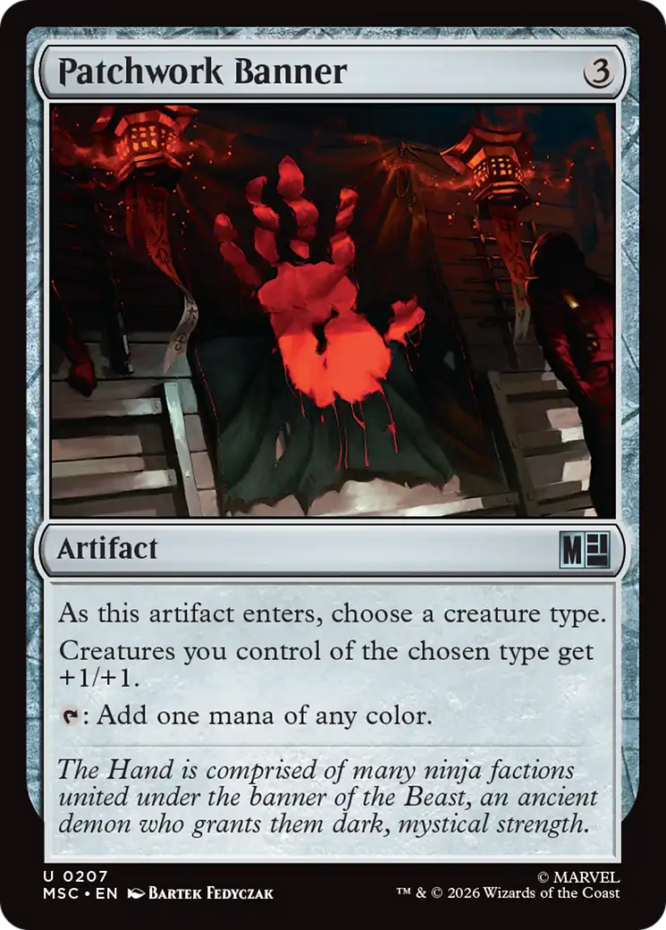 Patchwork Banner (Surge Foil) [Marvel Super Heroes Commander] | Gear Gaming Fayetteville