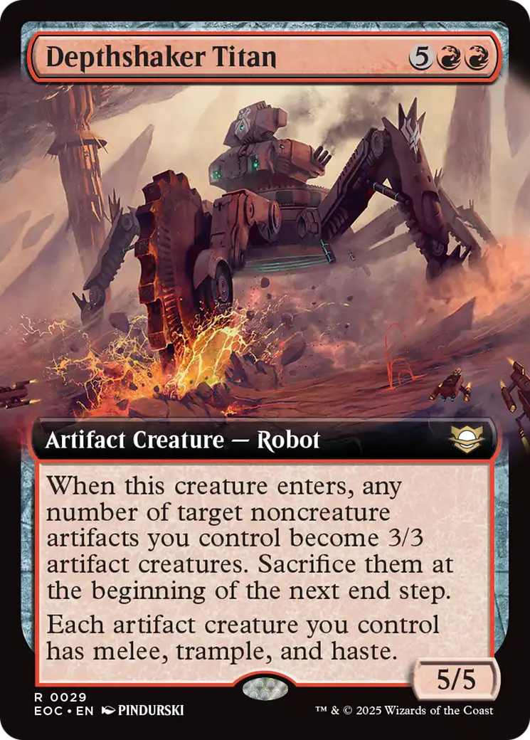 Depthshaker Titan (Extended Art) [Edge of Eternities Commander] | Gear Gaming Fayetteville