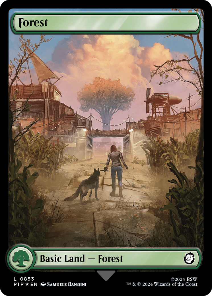 Forest (0853) (Surge Foil) [Fallout] | Gear Gaming Fayetteville