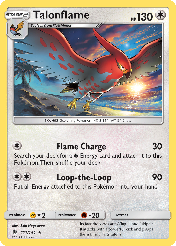 Talonflame (111/145) [Sun & Moon: Guardians Rising] | Gear Gaming Fayetteville