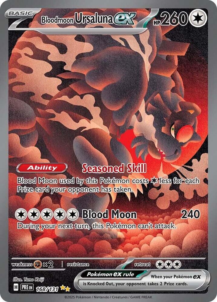 Bloodmoon Ursaluna ex (168/131) [Scarlet & Violet: Prismatic Evolutions] | Gear Gaming Fayetteville