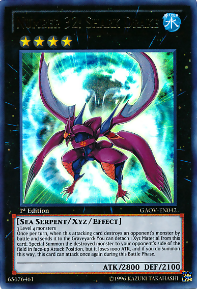 Number 32: Shark Drake [GAOV-EN042] Ultra Rare | Gear Gaming Fayetteville