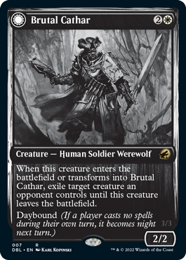 Brutal Cathar // Moonrage Brute [Innistrad: Double Feature] | Gear Gaming Fayetteville