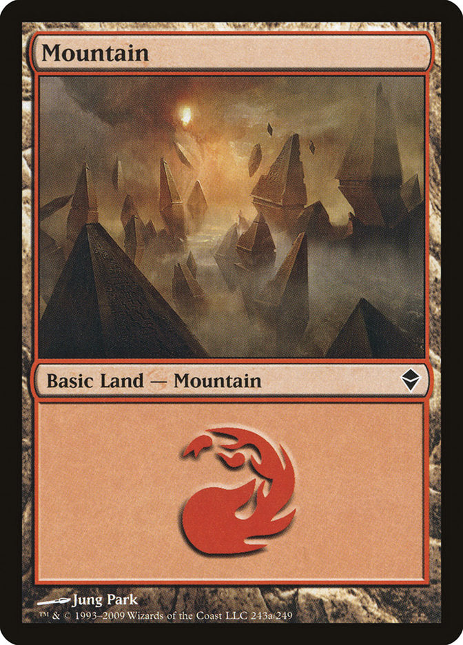 Mountain (243a) [Zendikar] | Gear Gaming Fayetteville