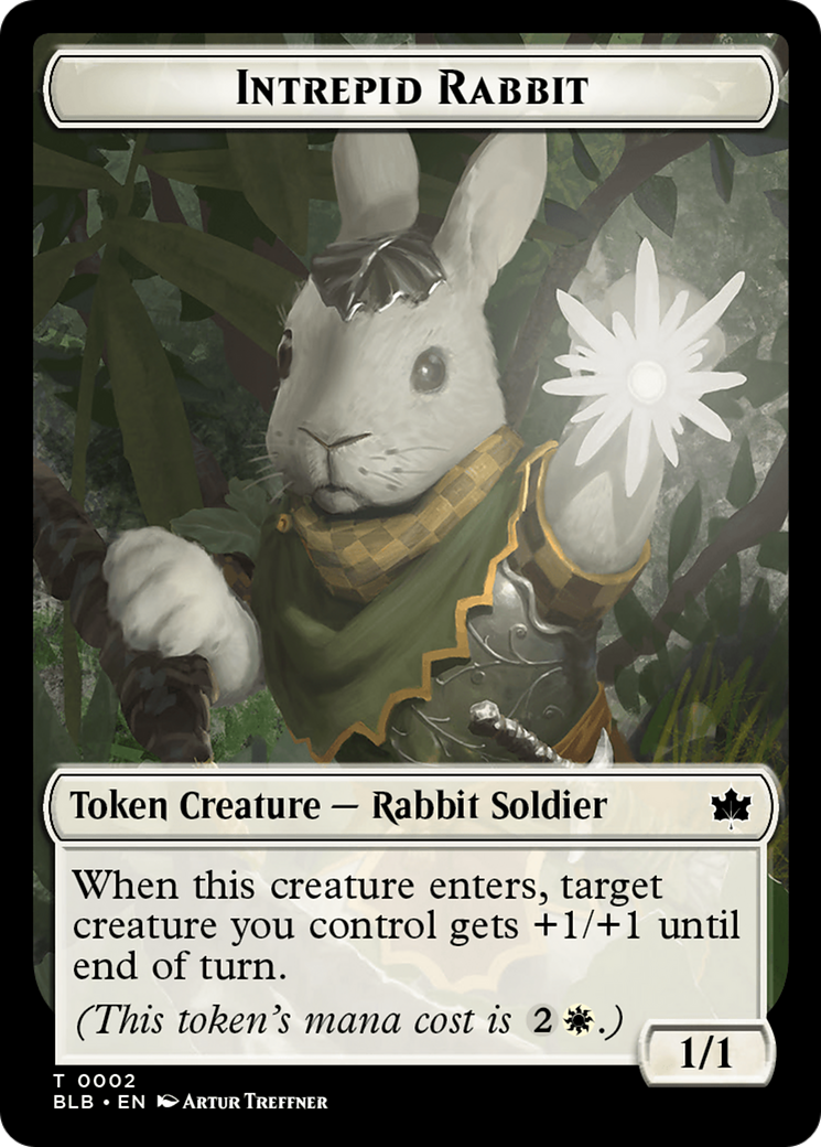 Intrepid Rabbit Token [Bloomburrow Tokens] | Gear Gaming Fayetteville