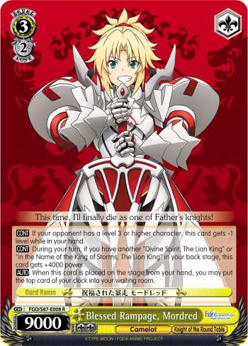 Blessed Rampage, Mordred - [Fate/Grand Order THE MOVIE Divine Realm of the Round Table: Camelot] | Gear Gaming Fayetteville