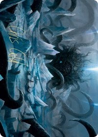 Icebreaker Kraken Art Card (Gold-Stamped Signature) [Kaldheim Art Series] | Gear Gaming Fayetteville