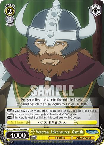 Veteran Adventurer, Gareth - [Is it Wrong to Try to Pick Up Girls in a Dungeon?] | Gear Gaming Fayetteville