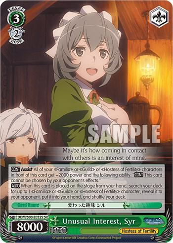 Unusual Interest, Syr (SR) - [Is it Wrong to Try to Pick Up Girls in a Dungeon?] | Gear Gaming Fayetteville