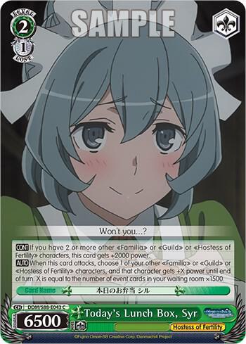 Today's Lunch Box, Syr - [Is it Wrong to Try to Pick Up Girls in a Dungeon?] | Gear Gaming Fayetteville