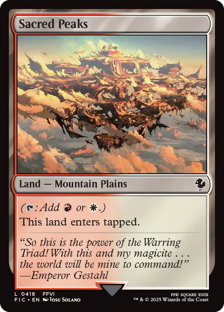 Sacred Peaks [FINAL FANTASY Commander] | Gear Gaming Fayetteville