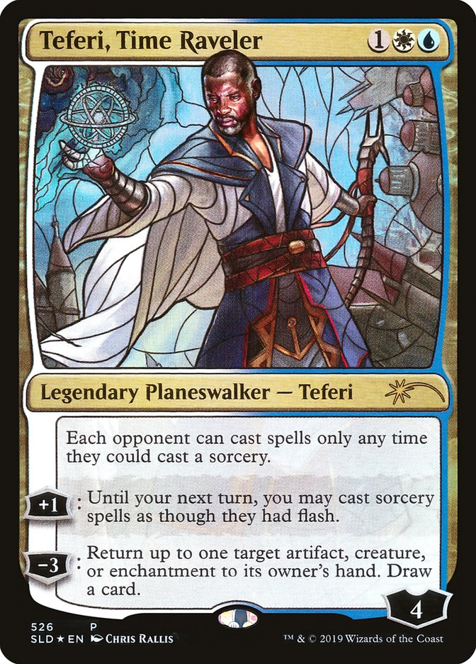 Teferi, Time Raveler (Stained Glass) [Secret Lair Drop Promos] | Gear Gaming Fayetteville