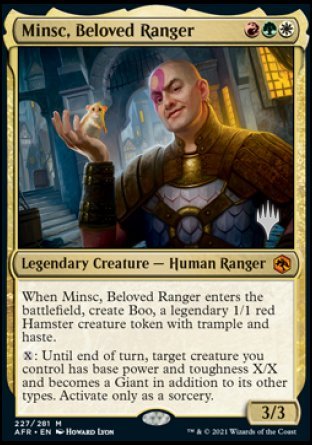 Minsc, Beloved Ranger (Promo Pack) [Dungeons & Dragons: Adventures in the Forgotten Realms Promos] | Gear Gaming Fayetteville