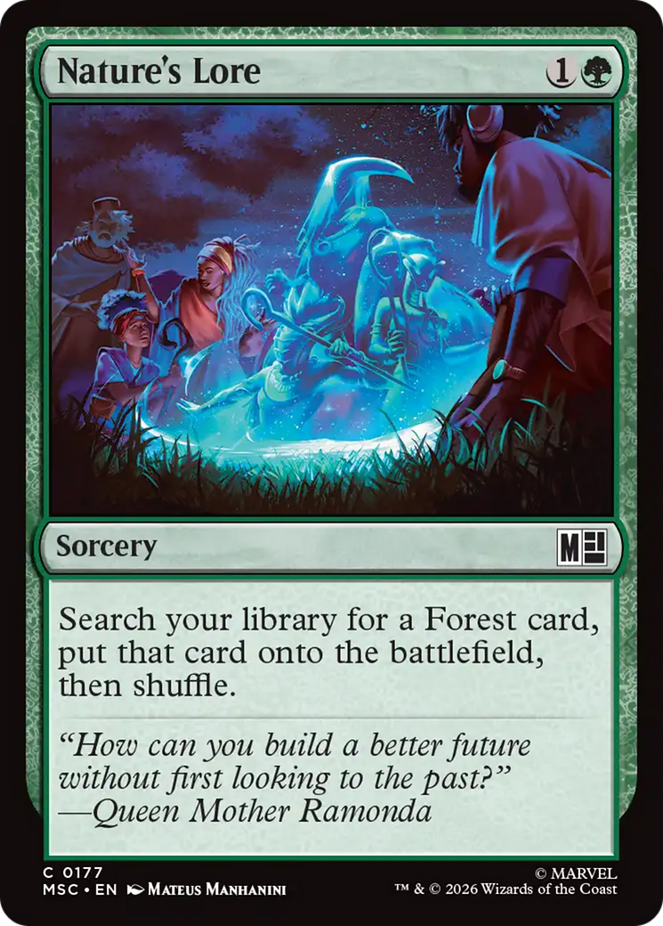 Nature's Lore (Surge Foil) [Marvel Super Heroes Commander] | Gear Gaming Fayetteville