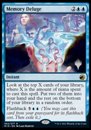 Memory Deluge (Promo Pack) [Innistrad: Midnight Hunt Promos] | Gear Gaming Fayetteville