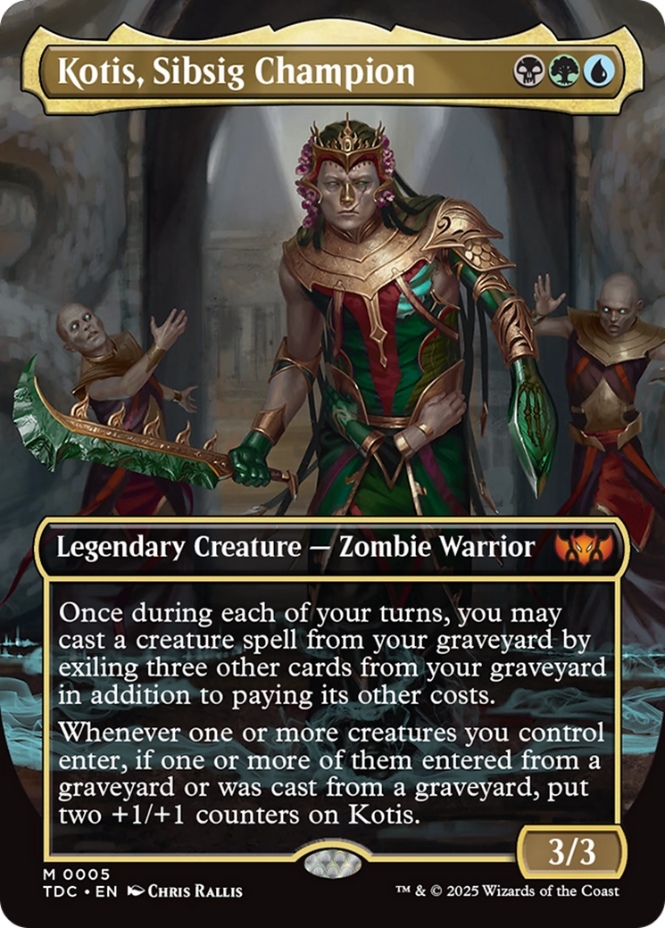 Kotis, Sibsig Champion (Borderless) [Tarkir: Dragonstorm Commander] | Gear Gaming Fayetteville