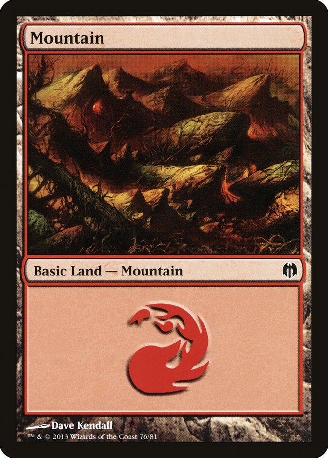 Mountain (76) [Duel Decks: Heroes vs. Monsters] | Gear Gaming Fayetteville