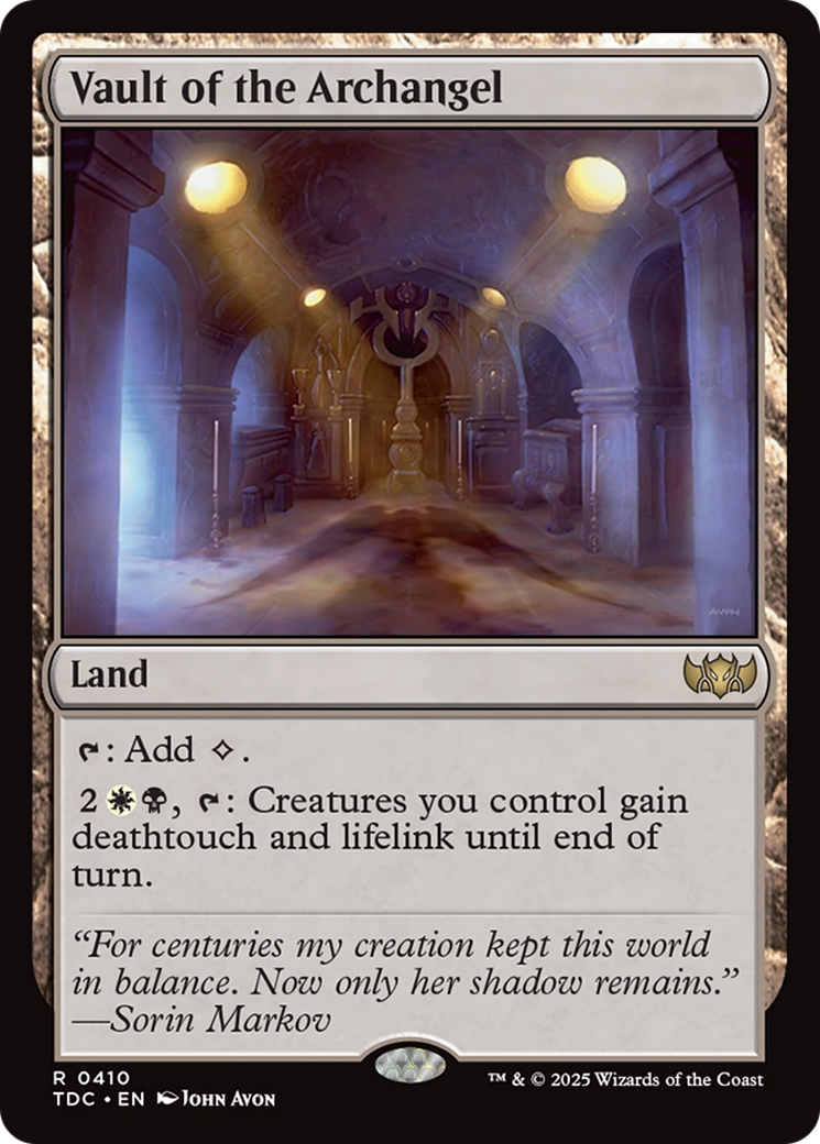 Vault of the Archangel [Tarkir: Dragonstorm Commander] | Gear Gaming Fayetteville