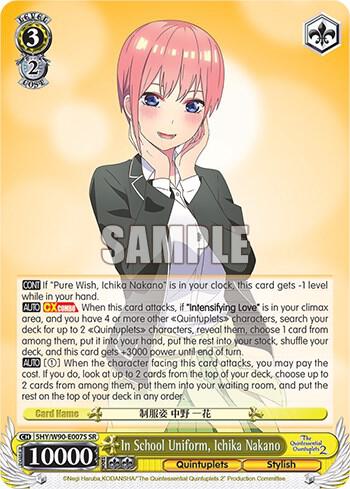 In School Uniform, Ichika Nakano (SR) - [The Quintessential Quintuplets 2] | Gear Gaming Fayetteville