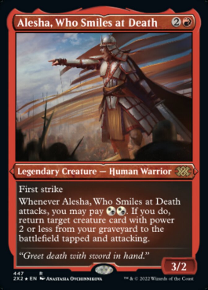 Alesha, Who Smiles at Death (Foil Etched) [Double Masters 2022] | Gear Gaming Fayetteville