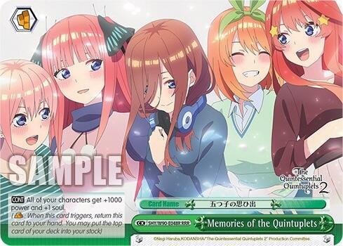 Memories of the Quintuplets (RRR) - [The Quintessential Quintuplets 2] | Gear Gaming Fayetteville