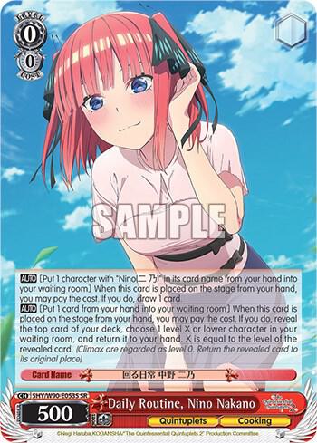 Daily Routine, Nino Nakano (SR) - [The Quintessential Quintuplets 2] | Gear Gaming Fayetteville