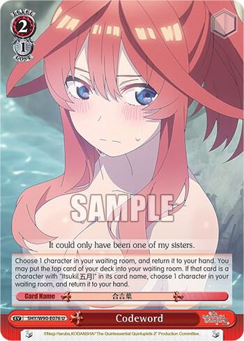 Codeword - [The Quintessential Quintuplets 2] | Gear Gaming Fayetteville