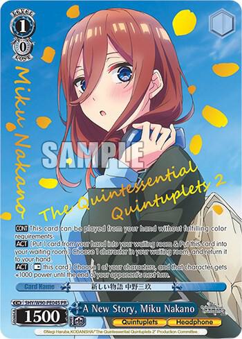 A New Story, Miku Nakano (Foil) - [The Quintessential Quintuplets 2] | Gear Gaming Fayetteville