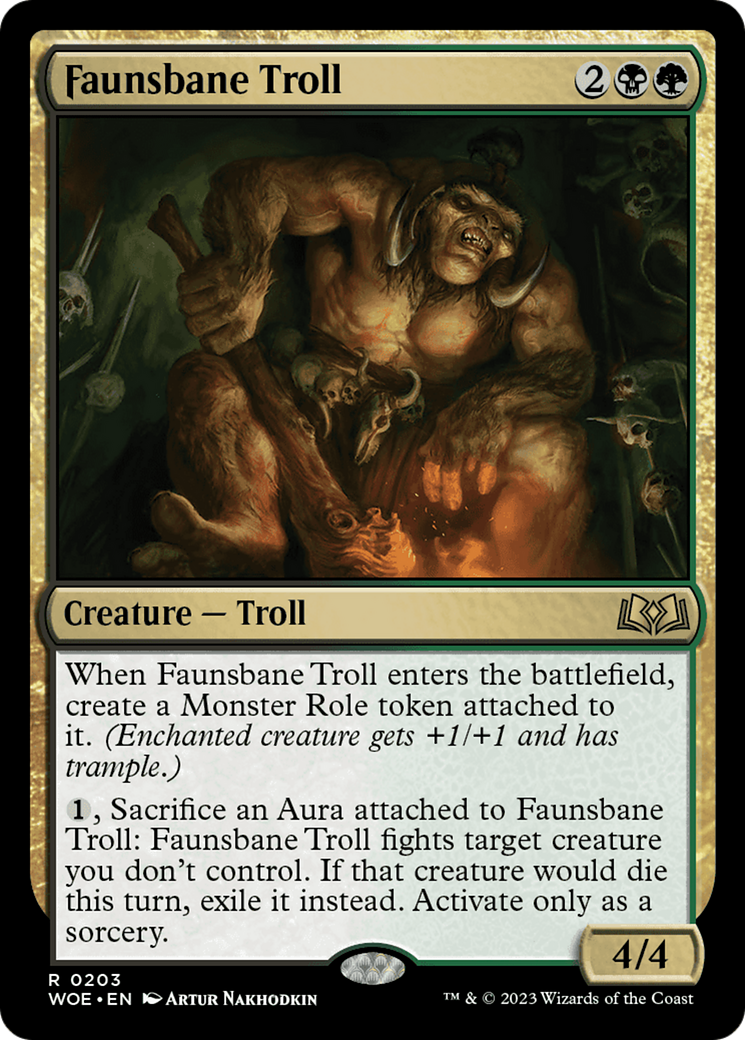 Faunsbane Troll [Wilds of Eldraine] | Gear Gaming Fayetteville