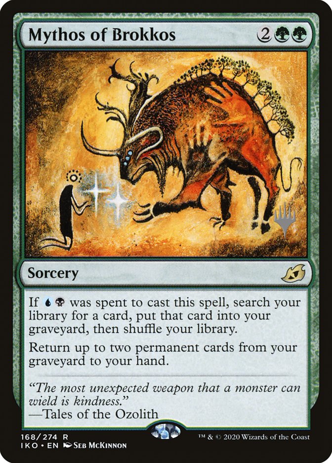 Mythos of Brokkos (Promo Pack) [Ikoria: Lair of Behemoths Promos] | Gear Gaming Fayetteville