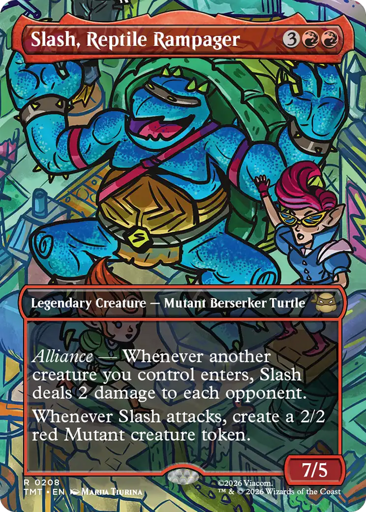 Slash, Reptile Rampager (Borderless) [Teenage Mutant Ninja Turtles] | Gear Gaming Fayetteville
