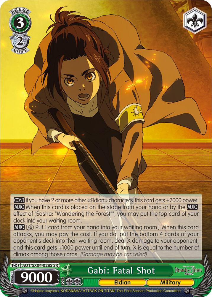 Gabi: Fatal Shot (SR) - [Attack On Titan: Final Season] | Gear Gaming Fayetteville