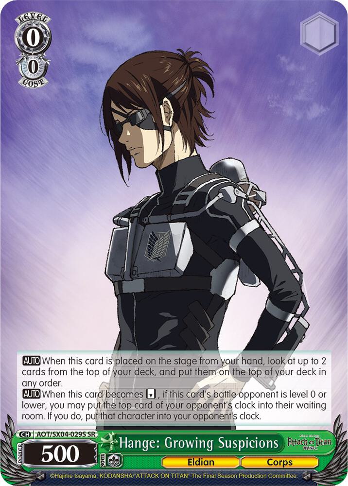 Hange: Growing Suspicions (SR) - [Attack On Titan: Final Season] | Gear Gaming Fayetteville