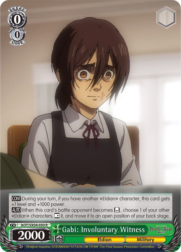 Gabi: Involuntary Witness - [Attack On Titan: Final Season] | Gear Gaming Fayetteville