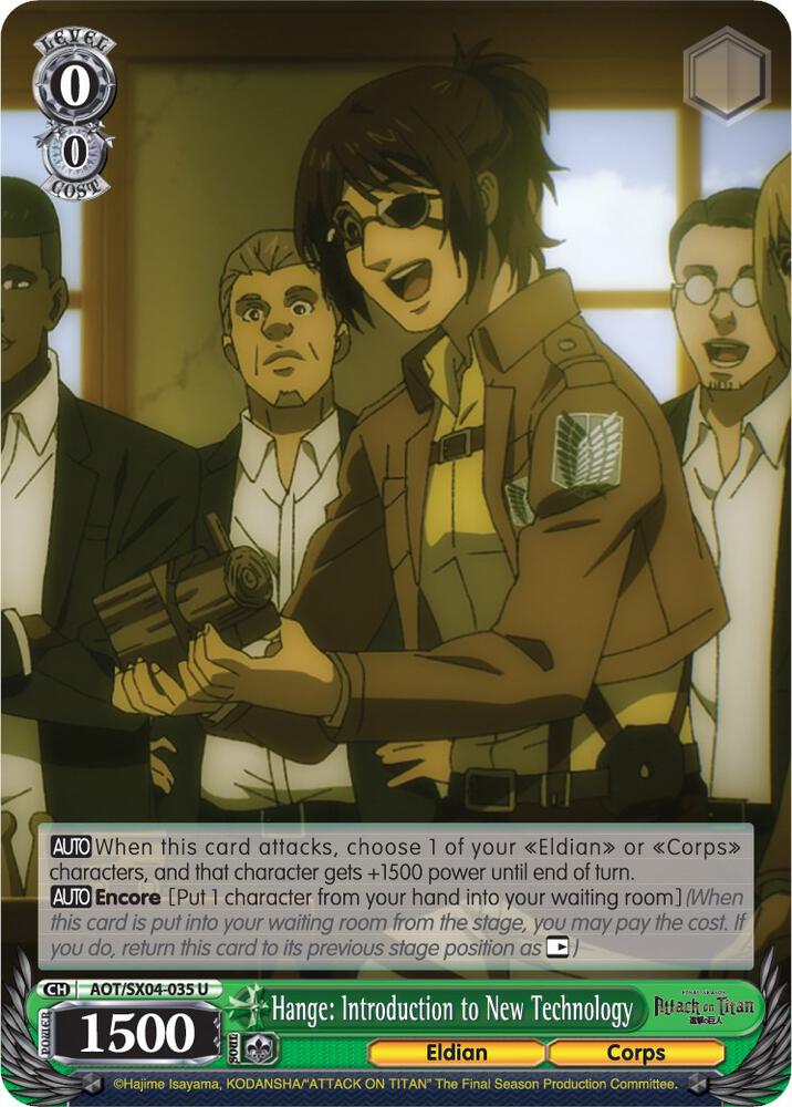 Hange: Introduction to New Technology - [Attack On Titan: Final Season] | Gear Gaming Fayetteville