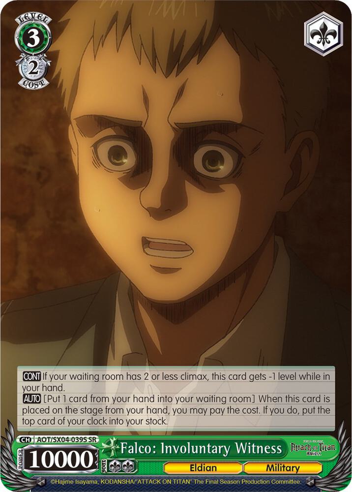 Falco: Involuntary Witness (SR) - [Attack On Titan: Final Season] | Gear Gaming Fayetteville